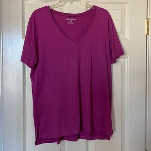 Eddie BauerLight purple tee shirt